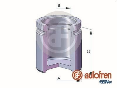 D025666 Autofren Поршень гальмівного супорта переднього